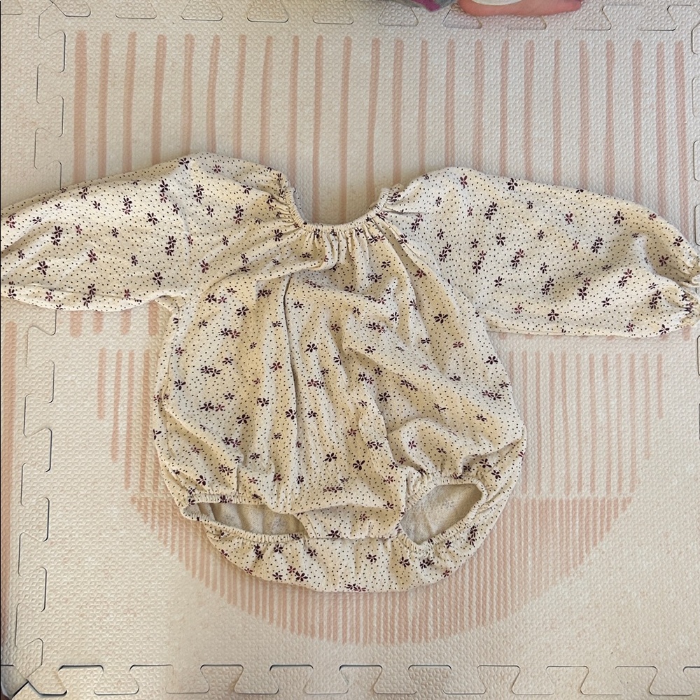 Zara Ruffle Sleeve Baby Bubble Onesie